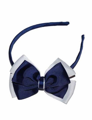 Opal Head Band - Navy & White